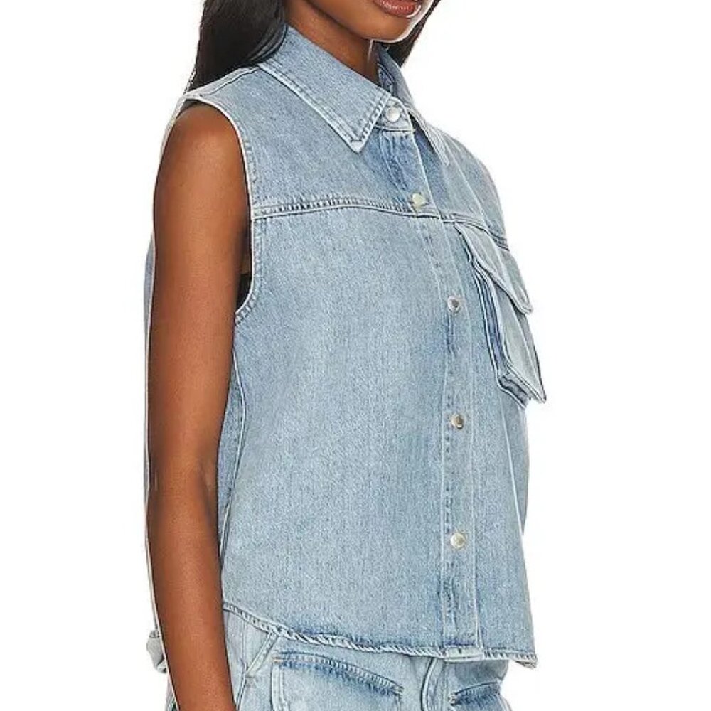 NWOT AGOLDE hadley sleeveless shirt (M) - Picture 5 of 12